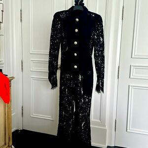 NBD black lace with beautiful buttons size XS